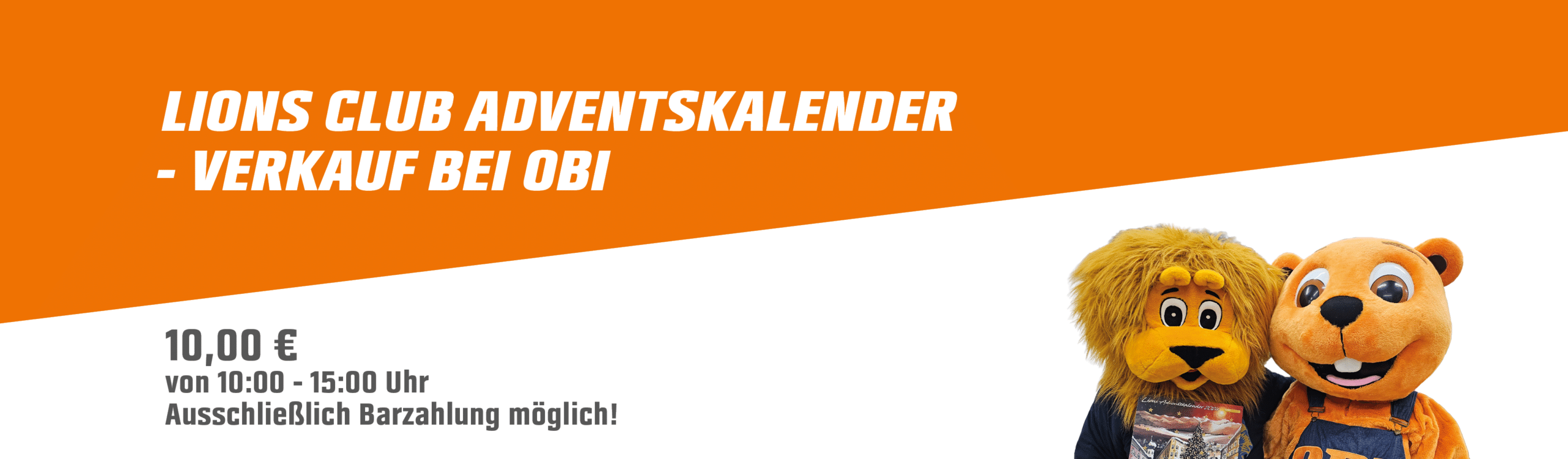 Lions Club Adventskalender – Verkauf bei OBI